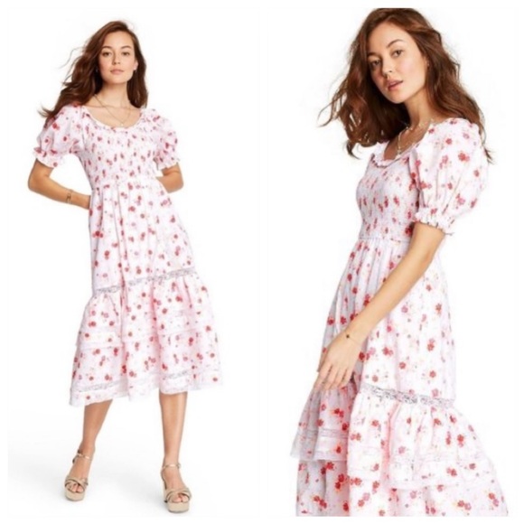 LoveShackFancy for Target Cosette Floral Dress XS - Picture 9 of 9